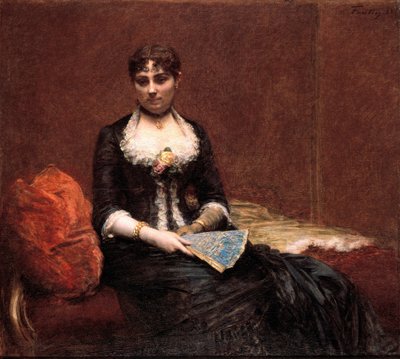Portrait of Madame Léon Maître by Ignace Henri Jean Fantin Latour